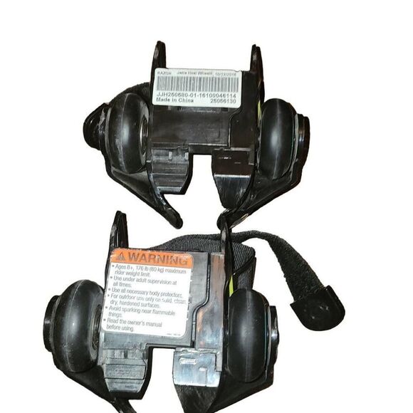 Razor Jetts Heel Wheels Heelys Adjustable Strap Onto Shoes Skates - Picture 4 of 4